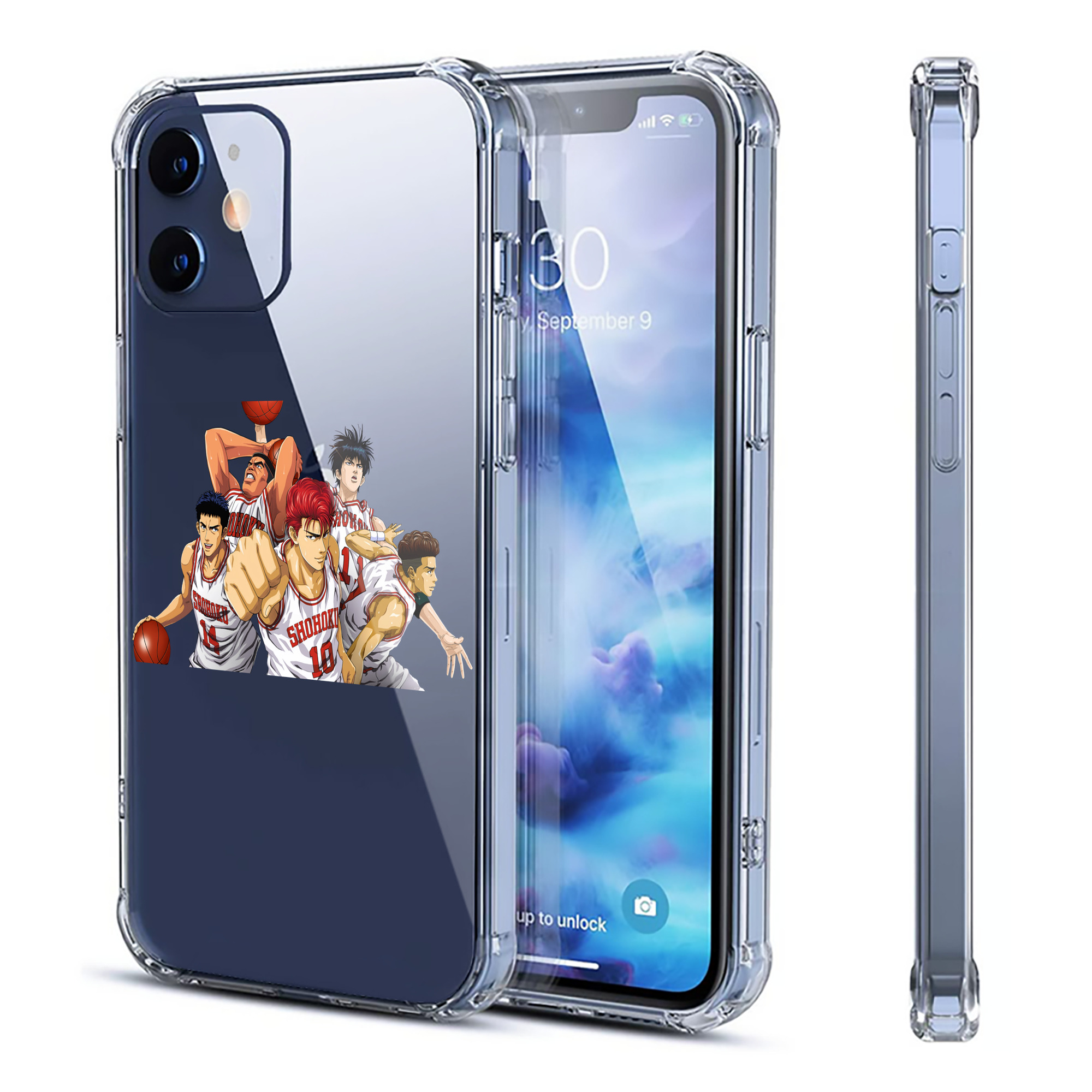 （画像用） SLAM DUNK／スラムダンク 【iPhone 12シリーズ対応】透明スマホケース（クリアソフトケース）